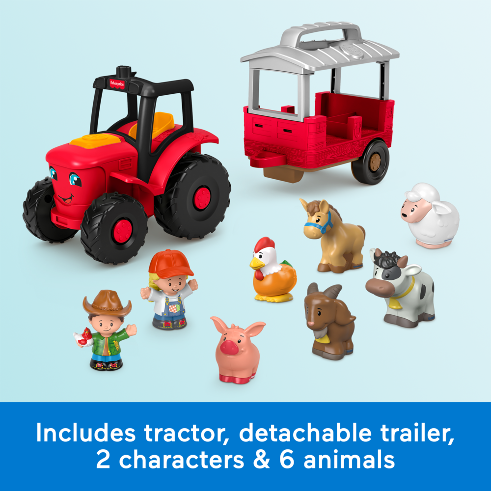 Fisher Price Little People Caring For Animals Tractor Gift Set