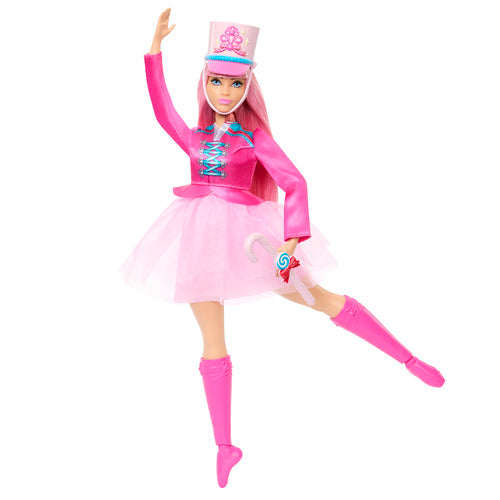 Barbie In The Nutcracker Daisy Ballerina Doll With Articulated Ankles And Candy Cane Baton
