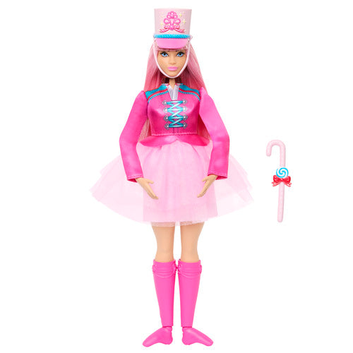 Barbie In The Nutcracker Daisy Ballerina Doll With Articulated Ankles And Candy Cane Baton