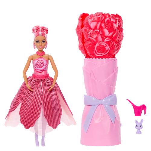 Barbie Petal Pop  Reveal Doll & Accessories Red Rose