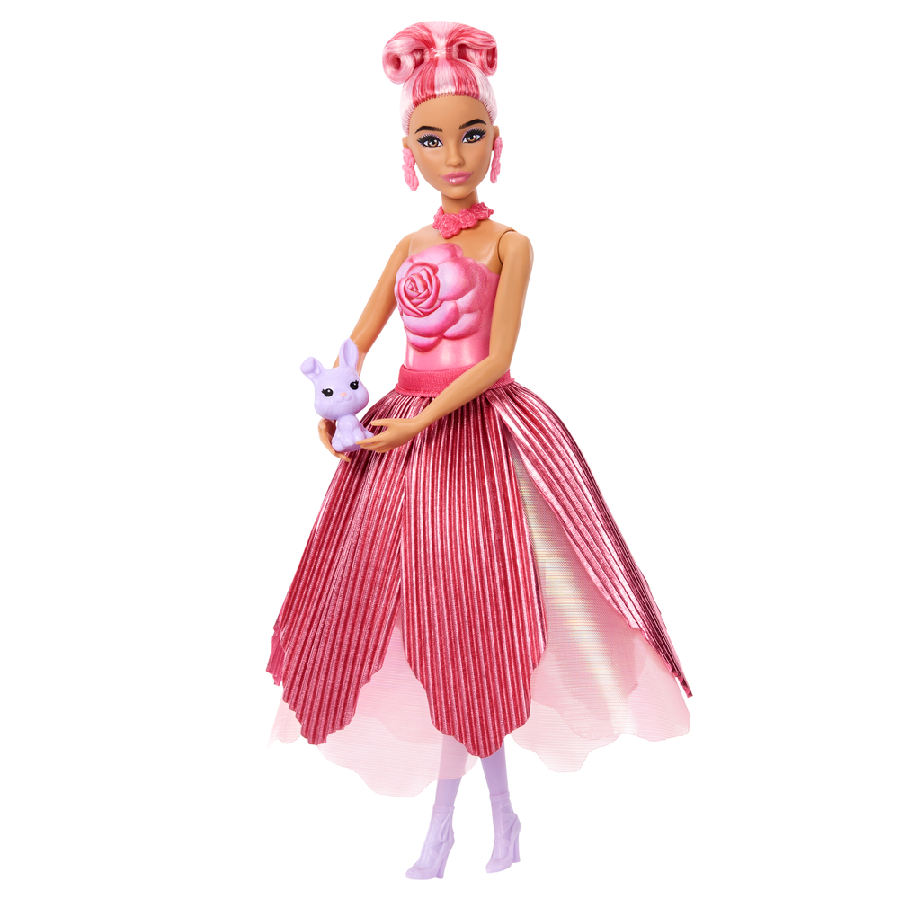 Barbie Petal Pop  Reveal Doll & Accessories Red Rose