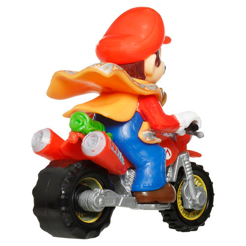 Hot Wheels Mario & Luigi Desert Jump Track Set With 1:64 Scale Mario And Luigi Motorcycles And 1 Ramp With A Knock-Down Pokey