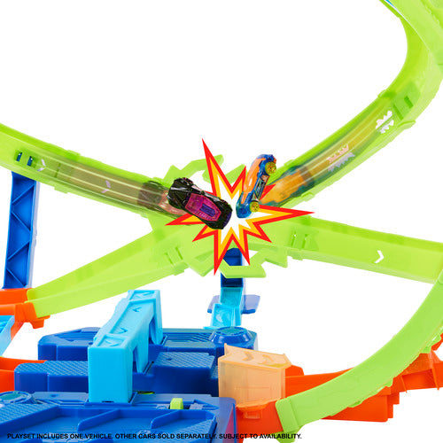 Hot Wheels Stunt Tracks Hypersphere Crash Playset