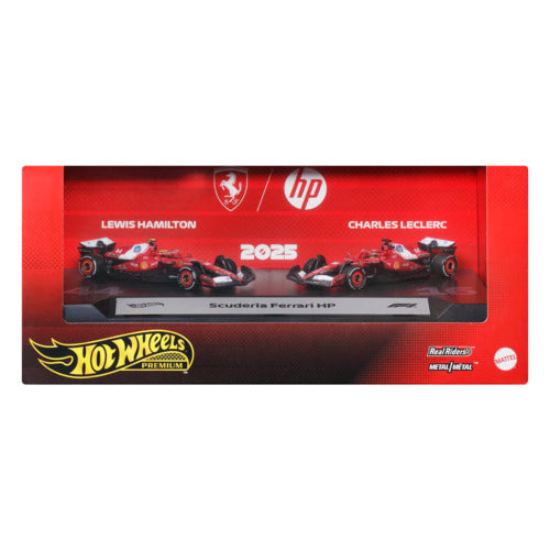 Hot Wheels Premium Formula 1 Scuderia Ferrari Hp 2 Pack