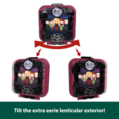 Polly Pocket Micro Dolls & Playset, Buffy The Vampire Slayer Compact With 5 Accessories