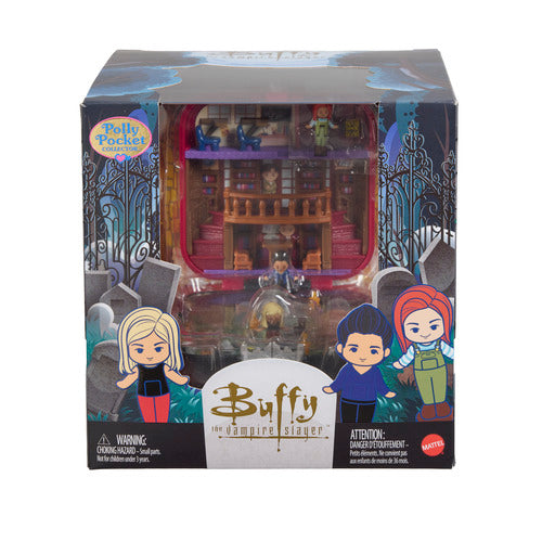Polly Pocket Micro Dolls & Playset, Buffy The Vampire Slayer Compact With 5 Accessories