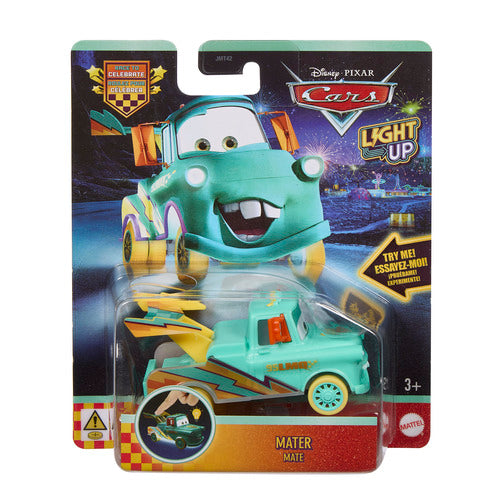 Disney And Pixar Cars 1:55 Scale Toy Vehicle With Colorful Light-Up Features Assortment