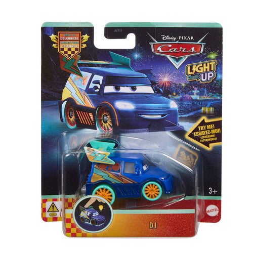 Disney And Pixar Cars 1:55 Scale Toy Vehicle With Colorful Light-Up Features Assortment