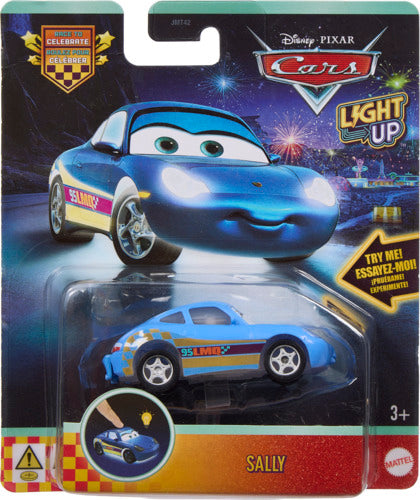 Disney And Pixar Cars 1:55 Scale Toy Vehicle With Colorful Light-Up Features Assortment