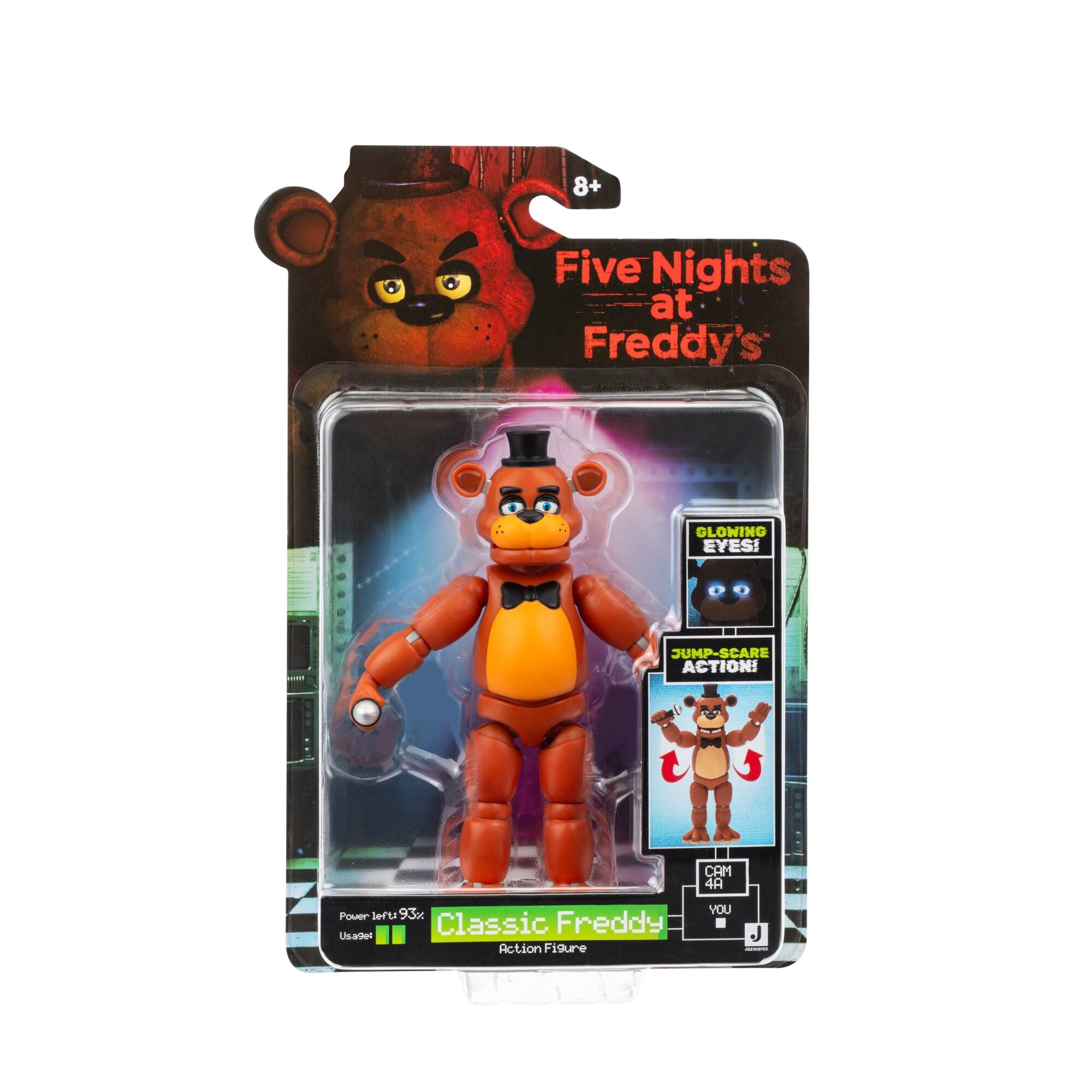 Five Nights At Freddy’s Classic Freddy - 5-Inch Articulated Figure With Jumpscare Feature And Glow-In-The-Dark Eyes