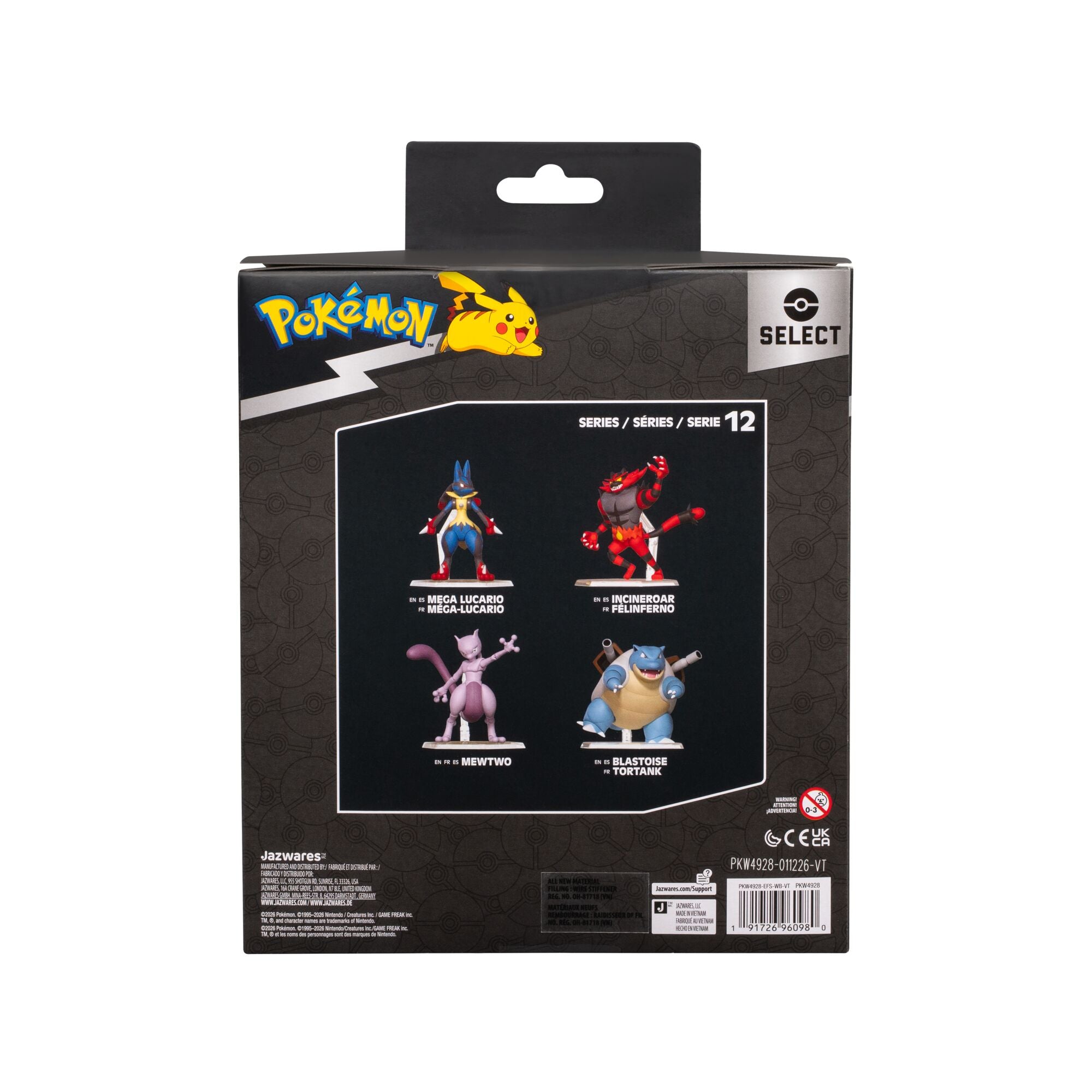 Pokémon Select Lucario - 6-Inch Super-Articulated Figure With Over 15 Points Of Articulation
