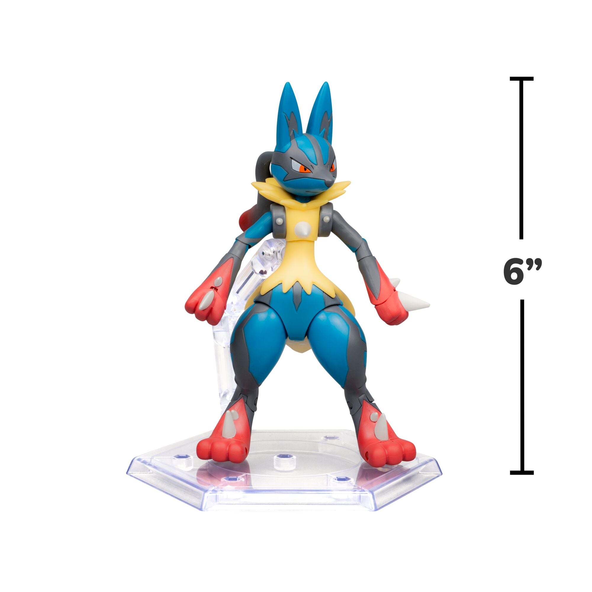 Pokémon Select Lucario - 6-Inch Super-Articulated Figure With Over 15 Points Of Articulation