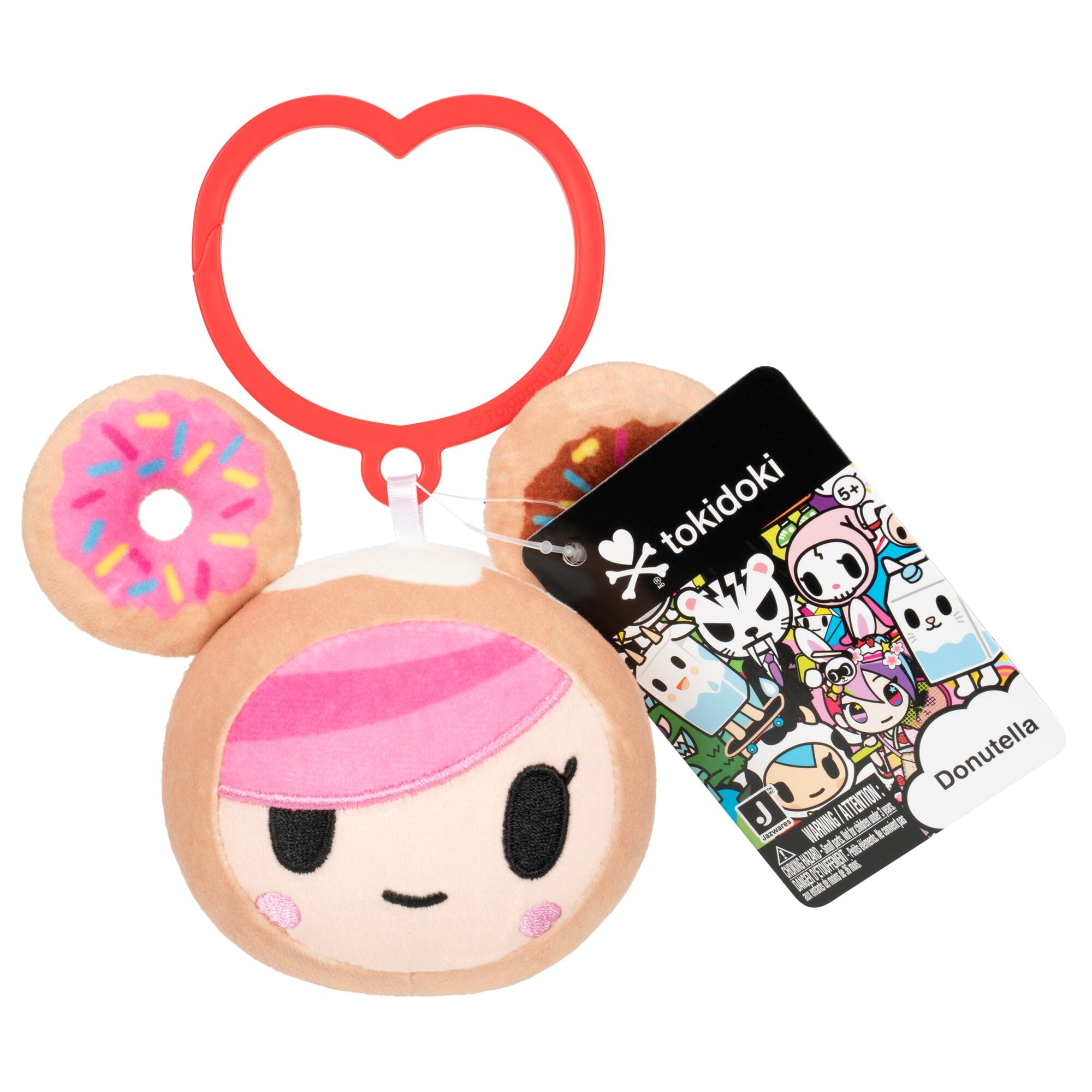 Tokidoki™ 4" Plush Clips Assortment - Sandy, Donutella, Adios, Strawberry Milk - Officially Licensed Tokidoki™ Product From Jazwares