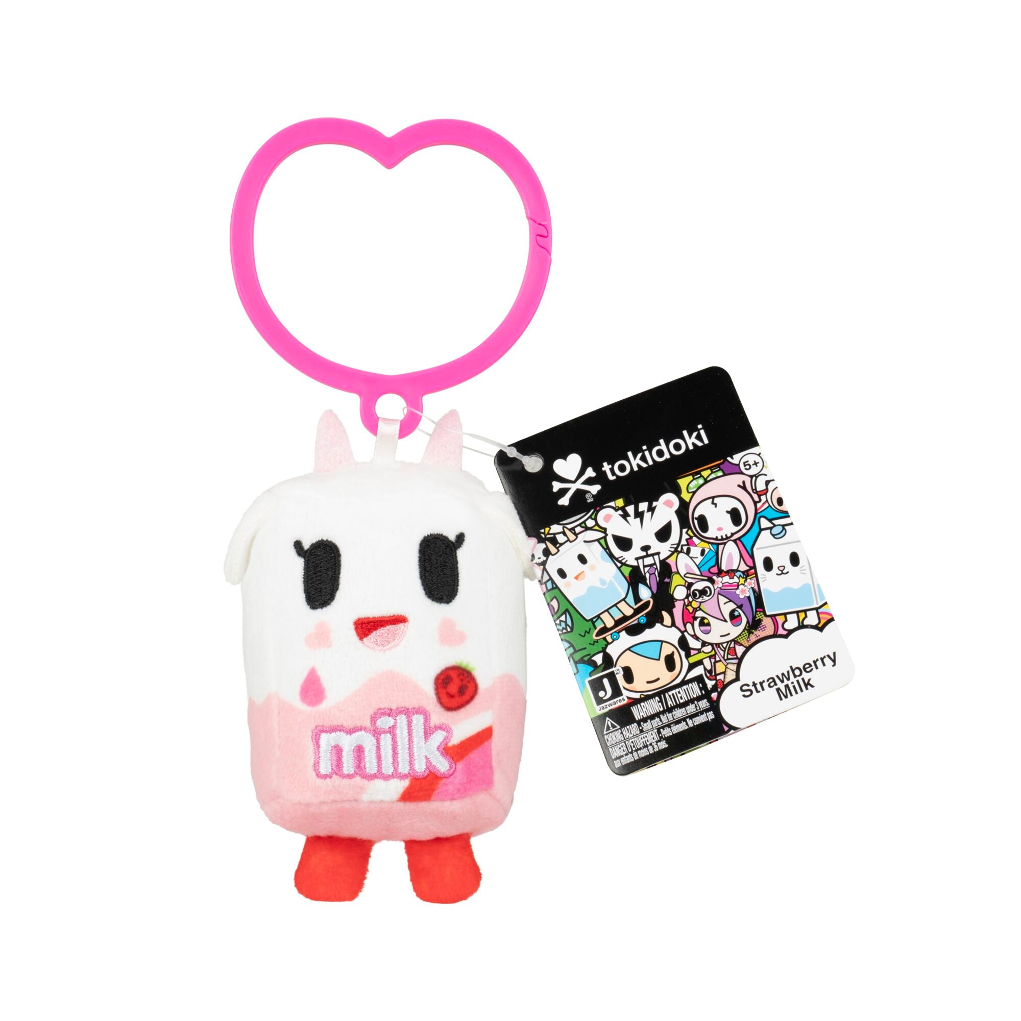 Tokidoki™ 4" Plush Clips Assortment - Sandy, Donutella, Adios, Strawberry Milk - Officially Licensed Tokidoki™ Product From Jazwares