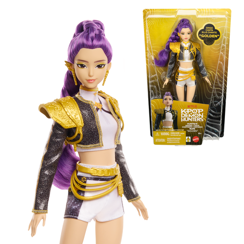 Netflix Kpop Demon Hunters Singing Fashion Doll 'Golden' Huntr/X Rumi