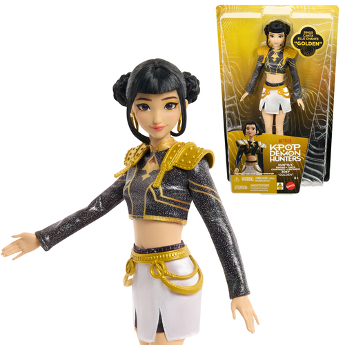 Netflix Kpop Demon Hunters Singing Fashion Doll 'Golden' Huntr/X Zoey