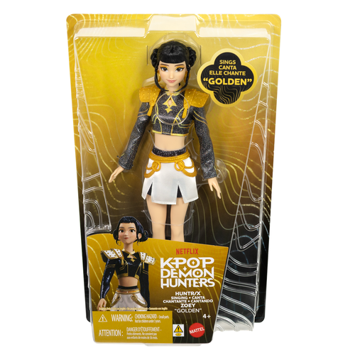 Netflix Kpop Demon Hunters Singing Fashion Doll 'Golden' Huntr/X Zoey