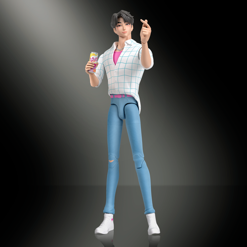 Netflix Kpop Demon Hunters Action Figure 'Soda Pop' Saja Boys Jinu