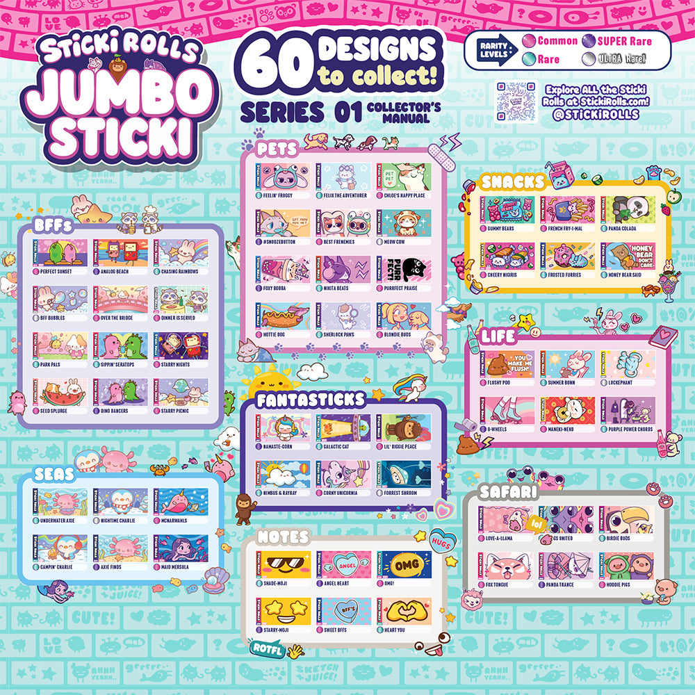 Sticki Rolls Jumbo Sticki Mystery Roll