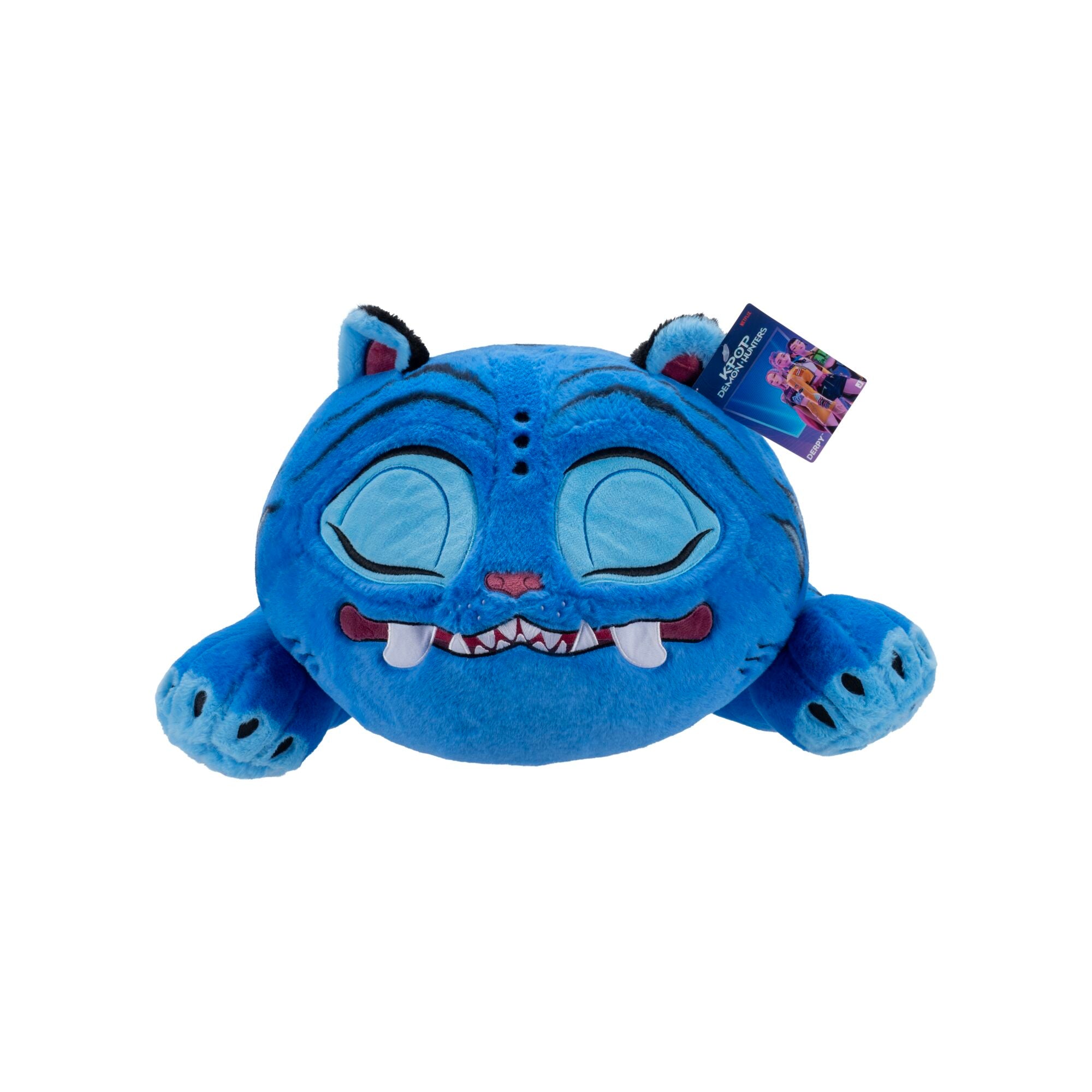 Kpop Demon Hunters 18-Inch Sleeping Derpy Tiger - Hug-Ready Pillow Plush For Fans & Collectors