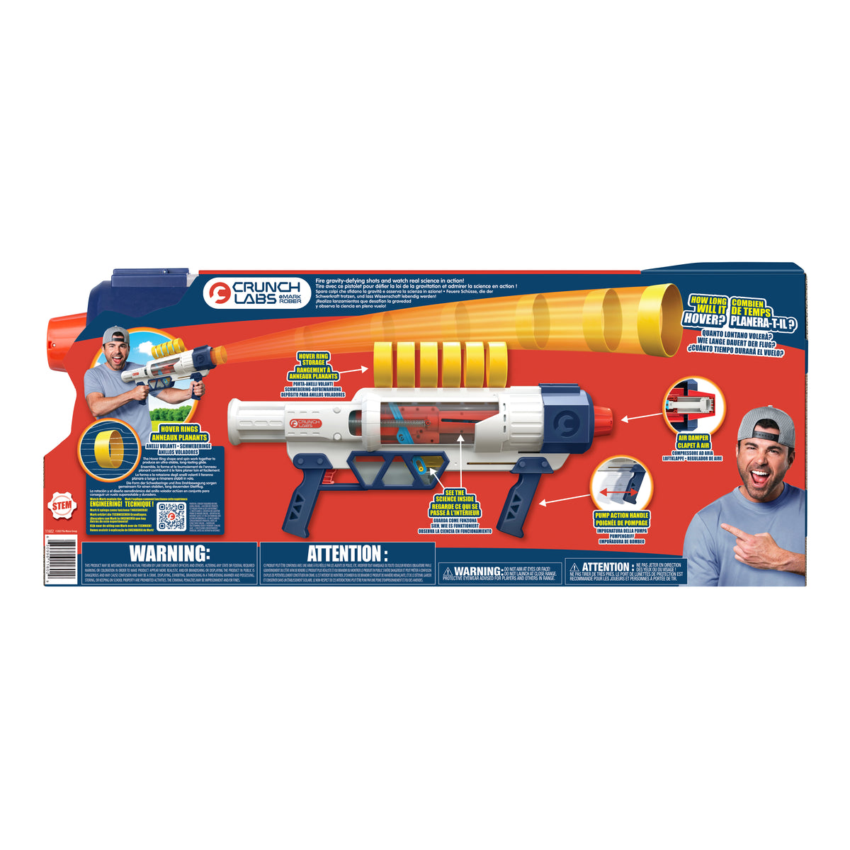Crunchlabs By Mark Rober Hover Ring Blaster
