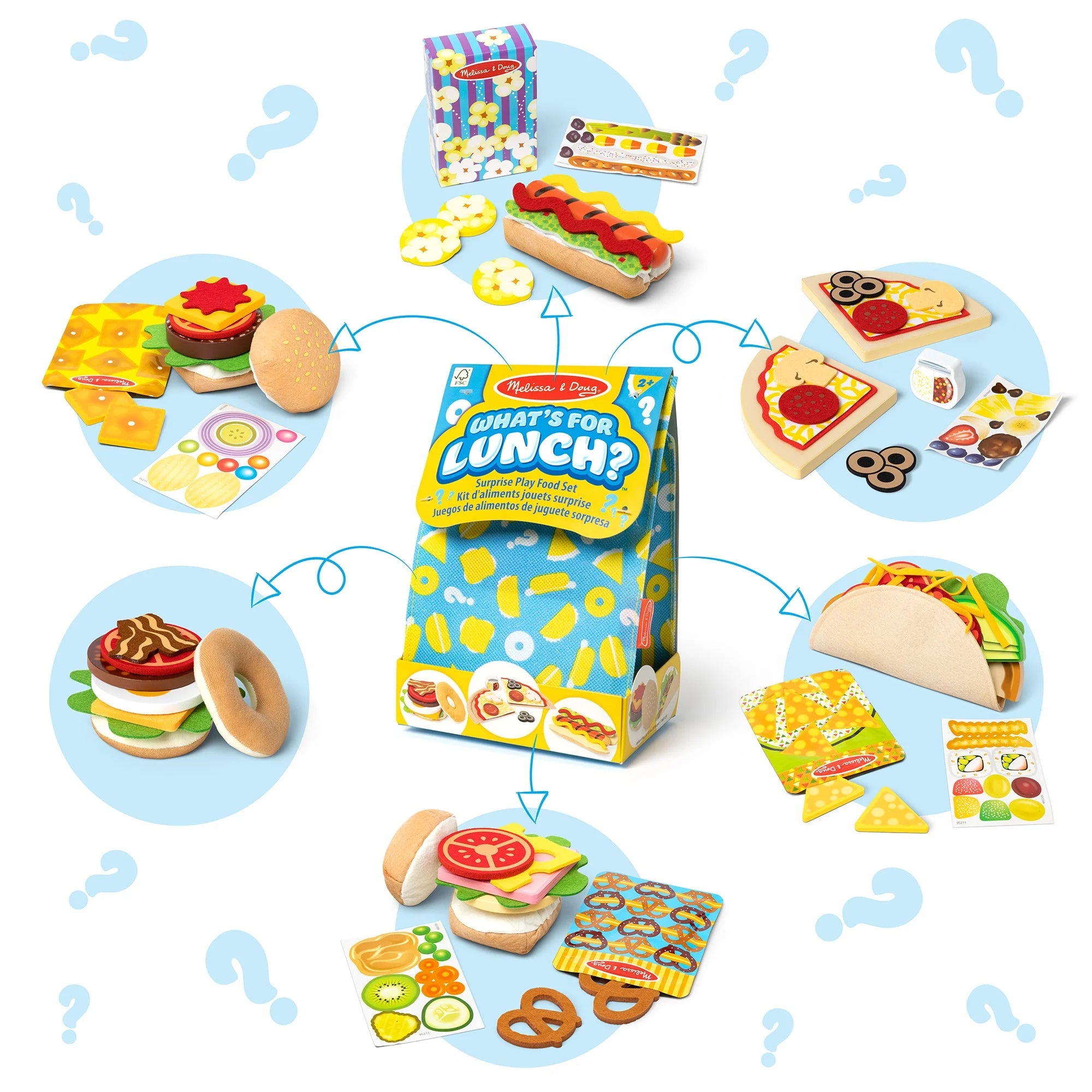 Melissa & Doug What’s For Lunch?™ Surprise Meal Play Food Set