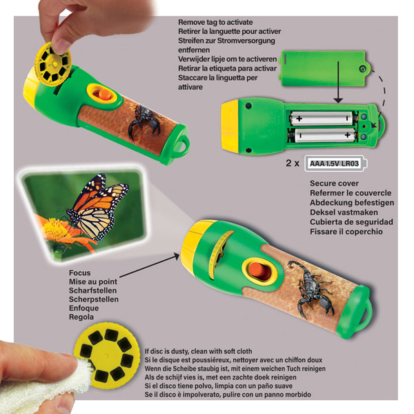 Natural History Museum Creepy Crawly Torch  And Projector