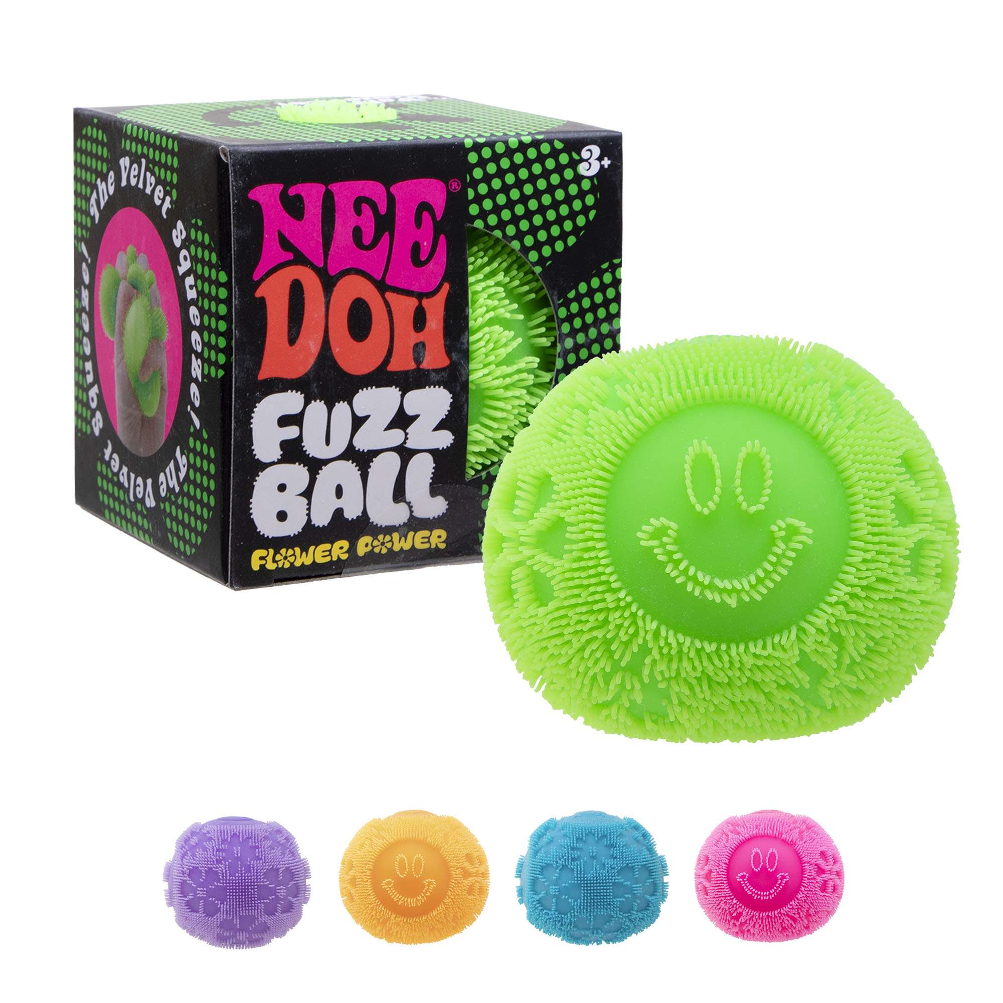 NeeDoh Fuzz Ball Flower Power Fidget Toy Assortment