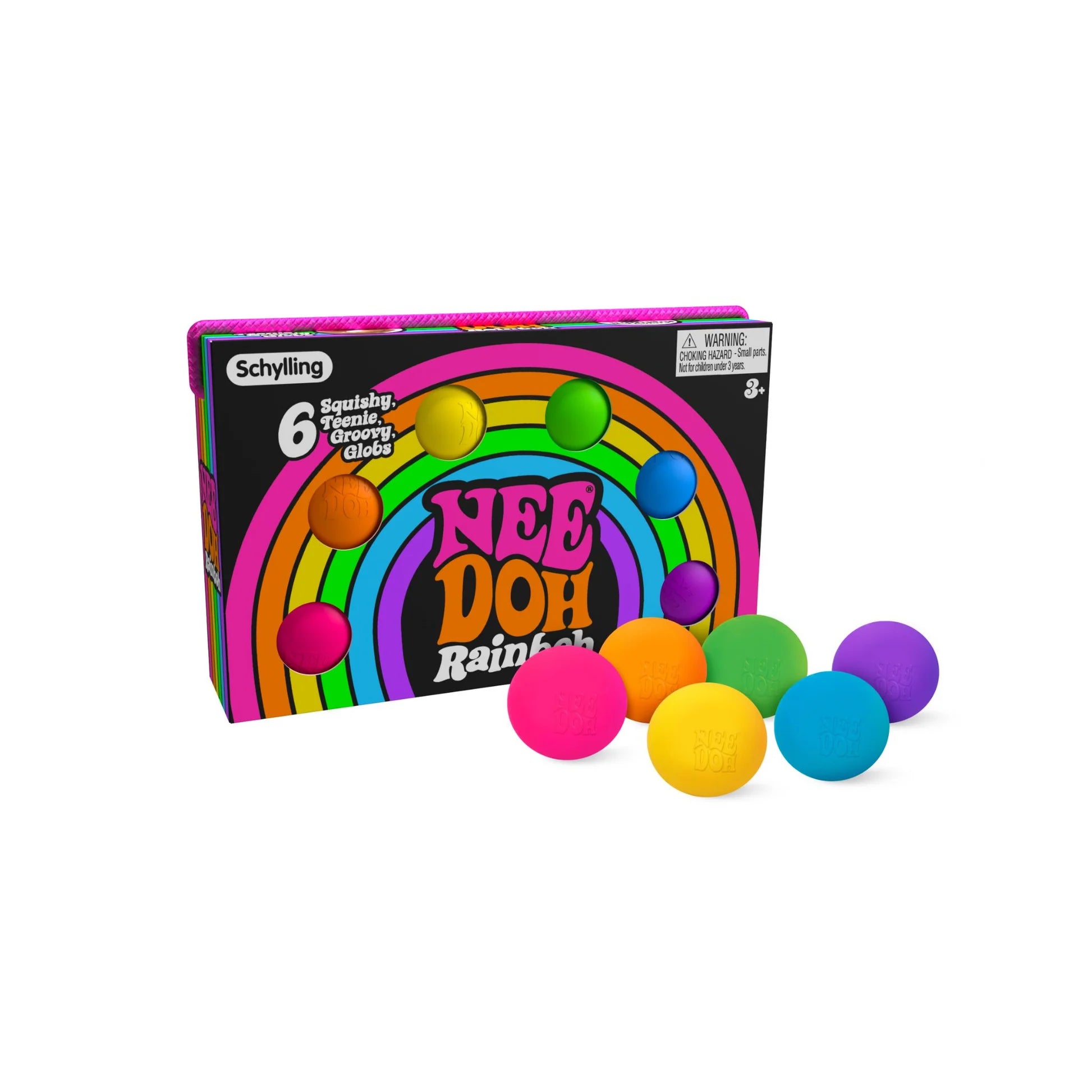 Needoh Rainbow Teenie 6 Pack