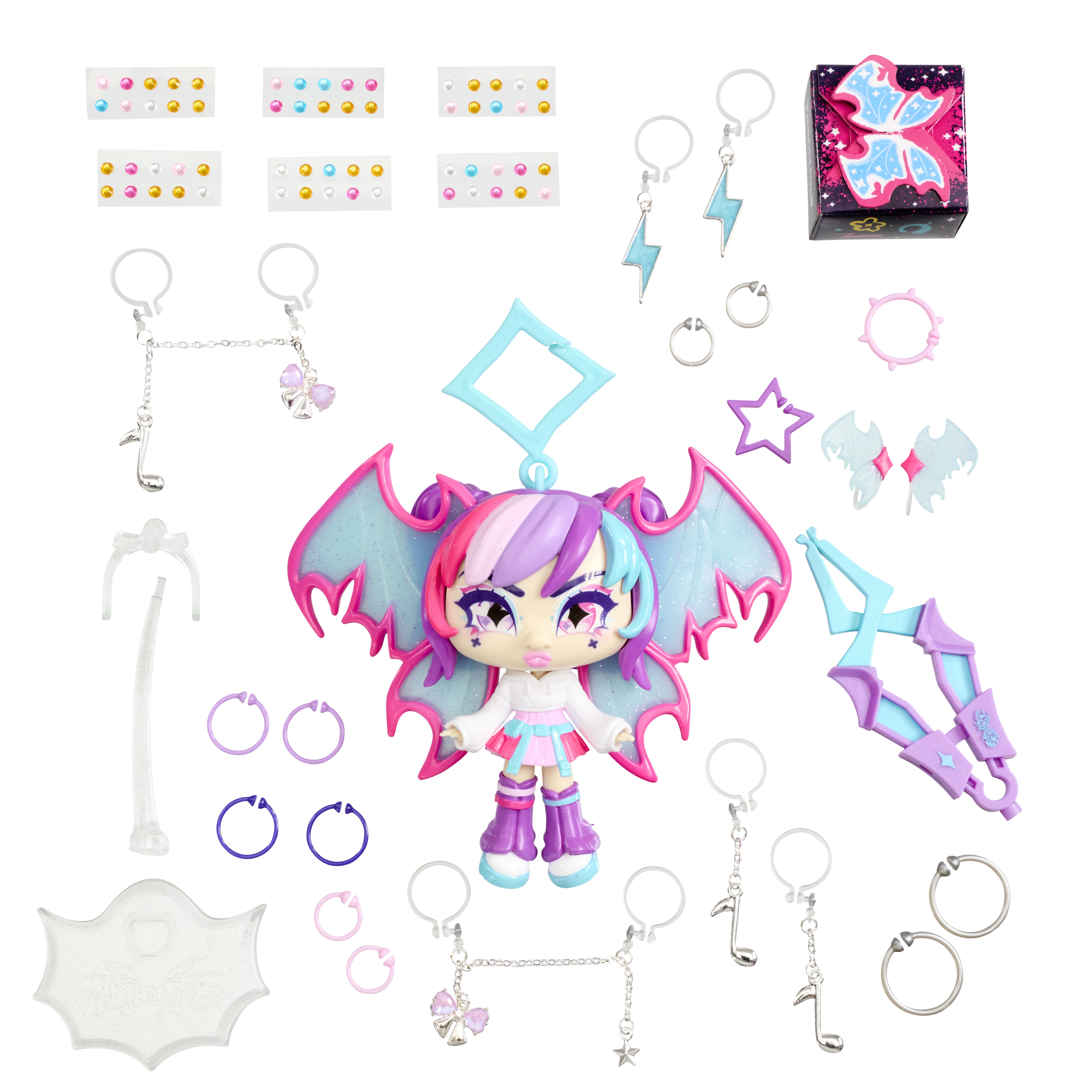 Fiercelings Deluxe Keychain Neon Bash