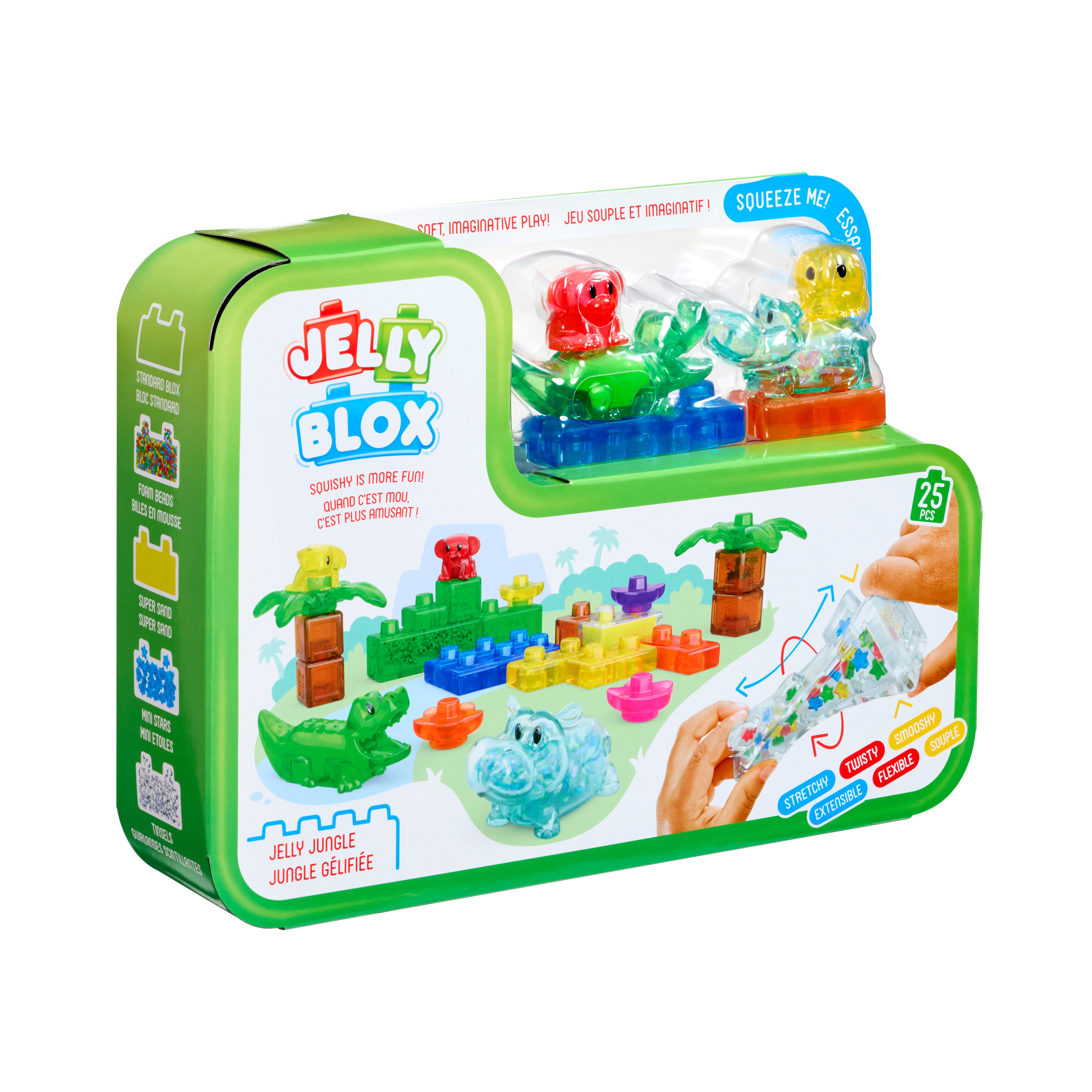 Jelly Blox Squishy Building Blocks Jelly Jungle Set