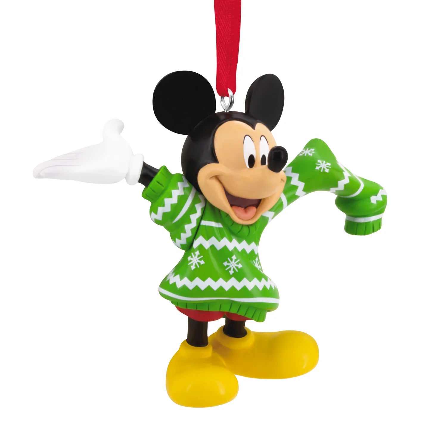 Hallmark Collectable Disney - Mickey Mouse In Oversized Jumper Ornament