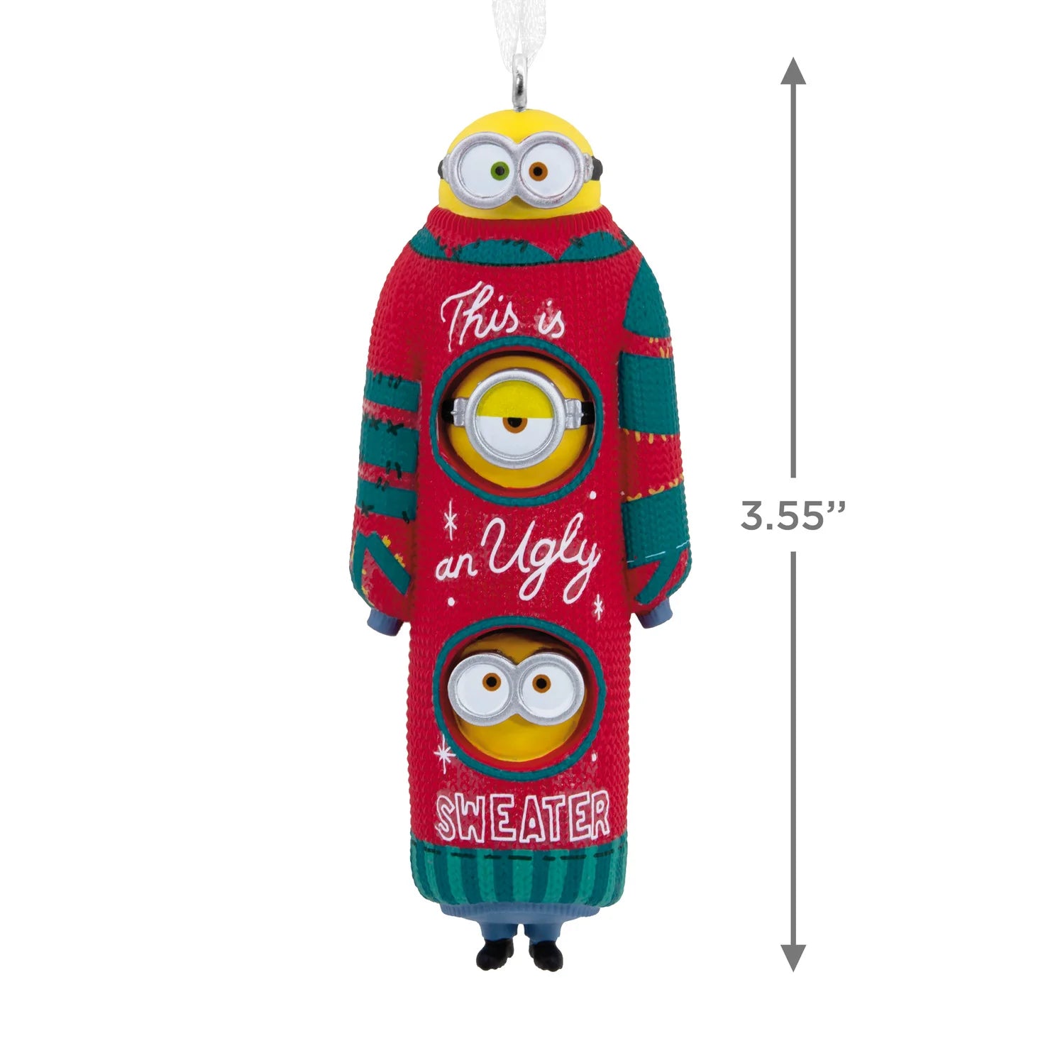 Hallmark Collectable Minions Christmas - Kevin, Stuart & Bob In Christmas Jumper Ornament