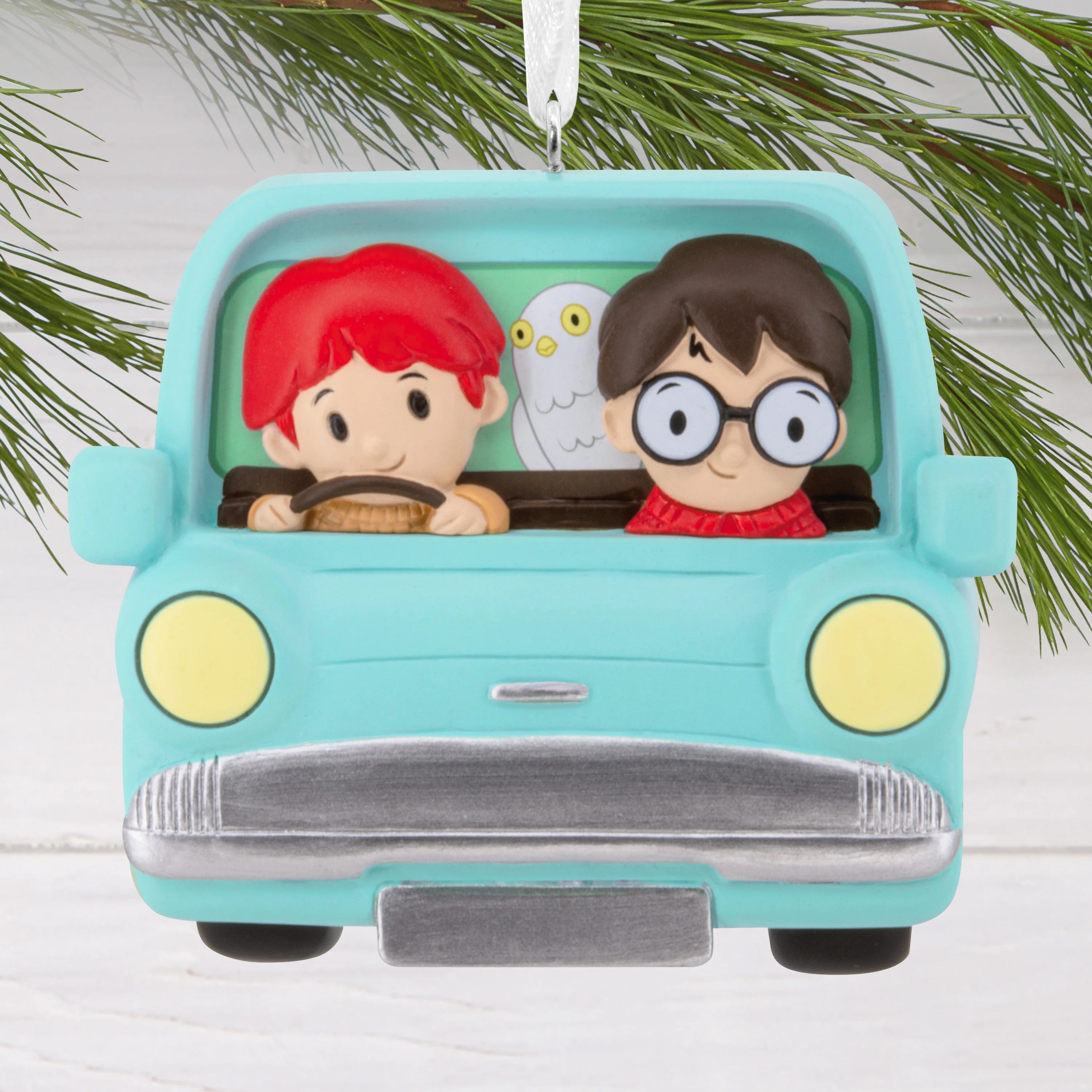 Hallmark Collectable Harry Potter™ Hanging Ornament - Harry & Ron Flying Ford Design