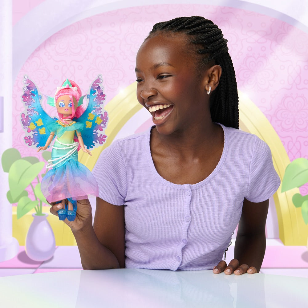 Royale High 9” Fashion Doll - Mermia The Water Fairy, Wave 1, Series 1 - Fairy Journal, Comb, And Virtual Item Code Included - Ages 5+