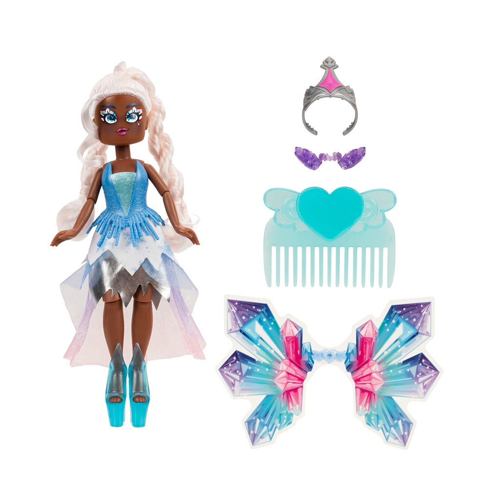 Royale High 9” Fashion Doll - Chromae The Ice Fairy, Wave 1, Series 1 - Fairy Journal, Comb, And Virtual Item Code Included - Ages 5+