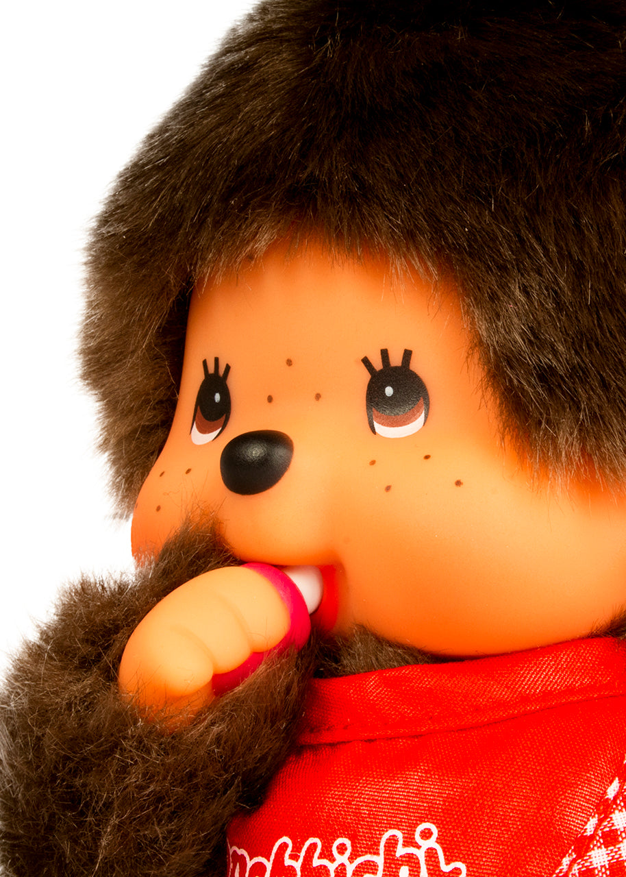 Monchhichi Classic Plush Boy In A Red Bib