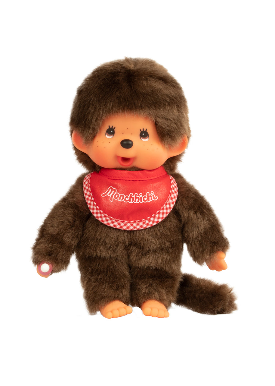 Monchhichi Classic Plush Boy In A Red Bib