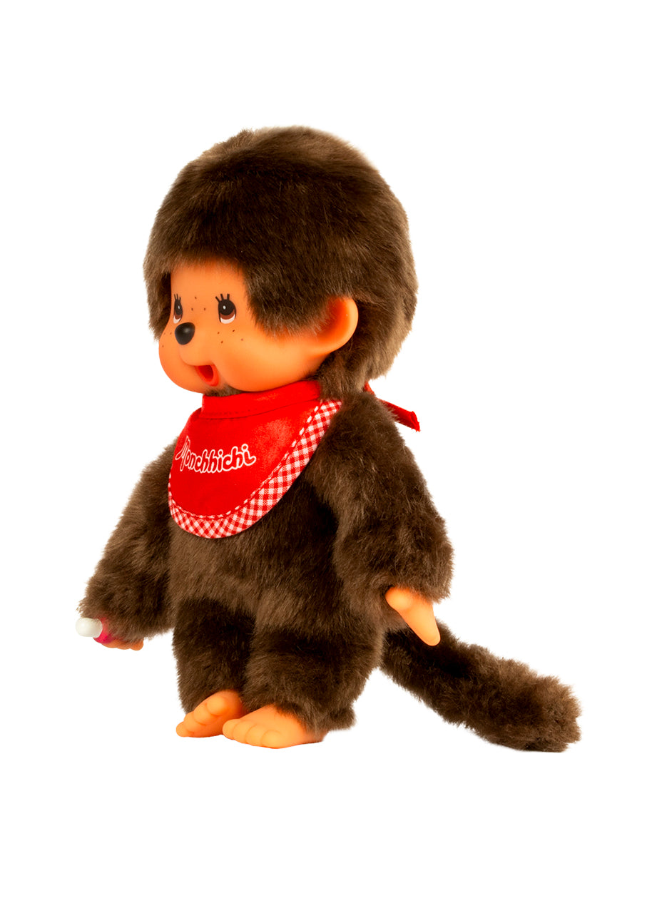 Monchhichi Classic Plush Boy In A Red Bib