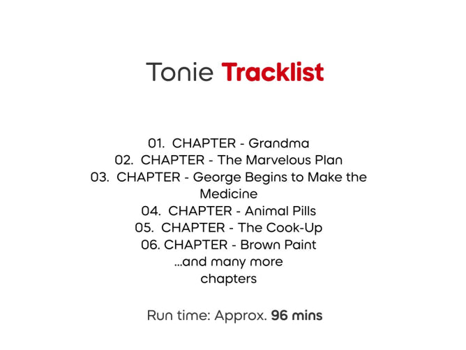 Tonies Book Pocket Roald Dahl: Georges Marvellous Medicine