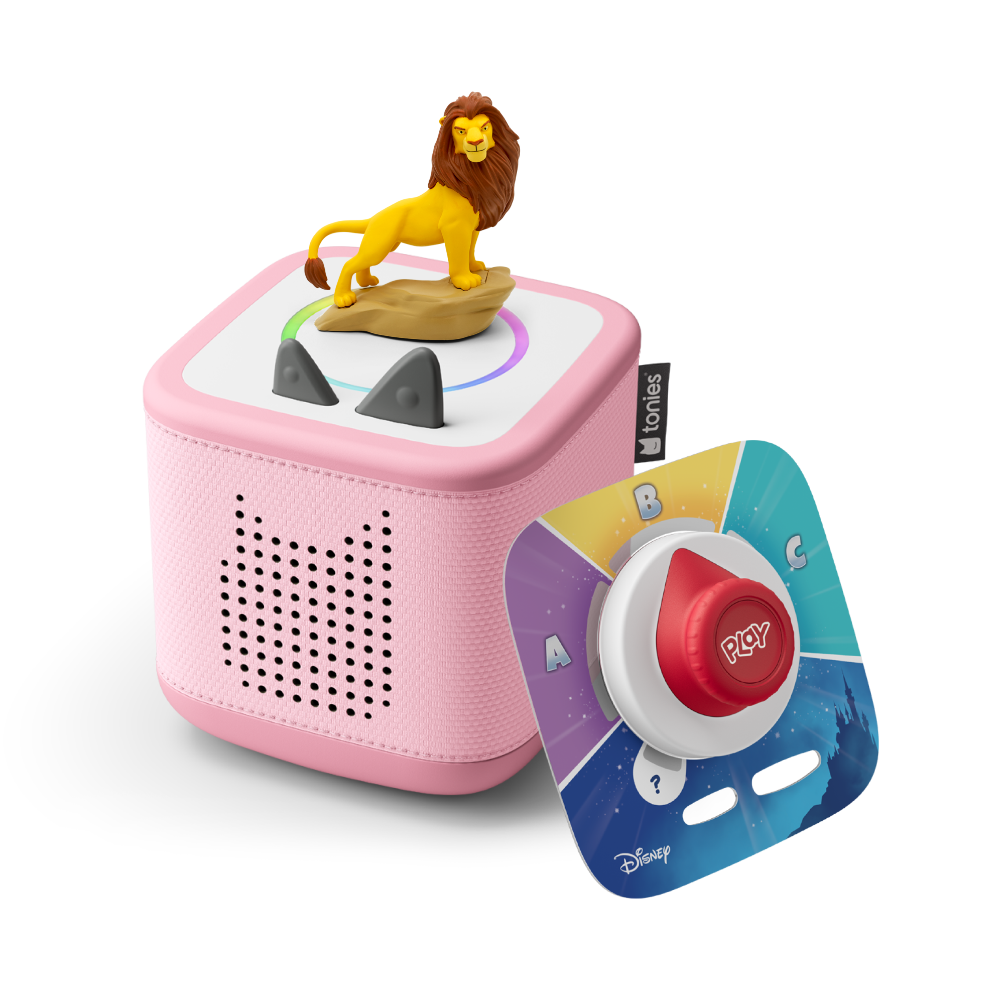 Tonies Toniebox 2 Full Play Set In Cloud Pink With Lion King Tonie Figure