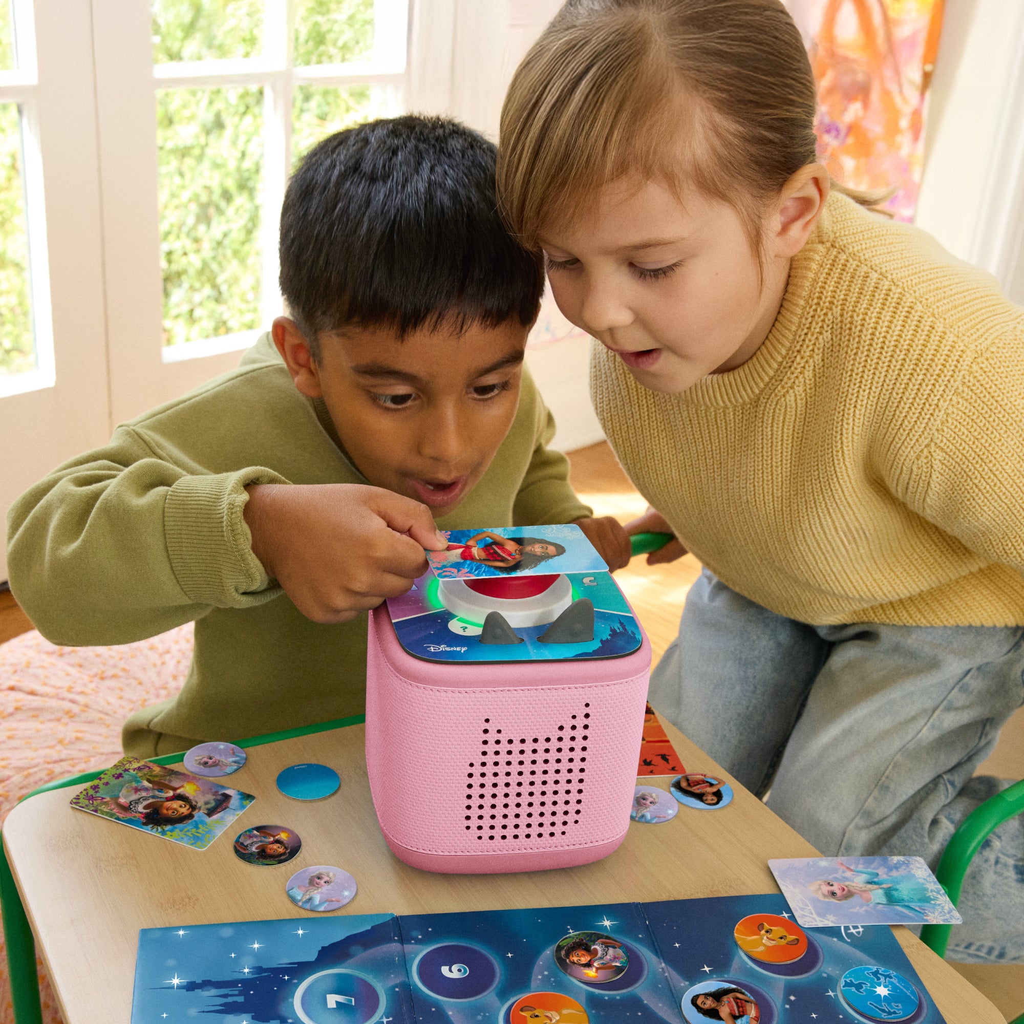 Tonies Toniebox 2 Full Play Set In Cloud Pink With Lion King Tonie Figure