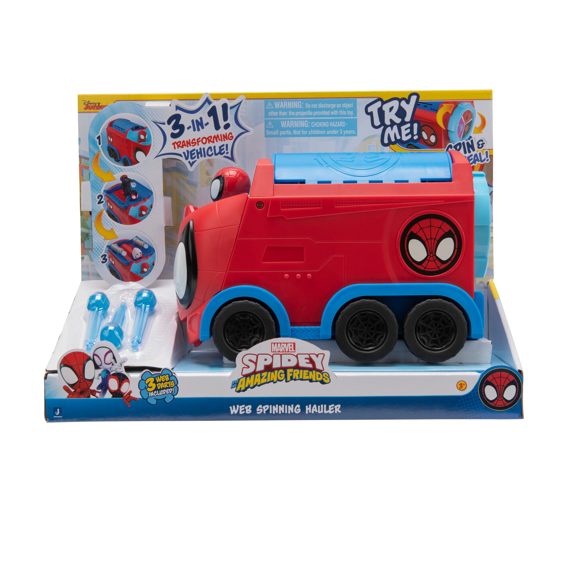 Marvel's Spidey And His Amazing Friends Web Spinning Hauler