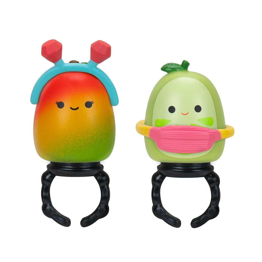 Squish-A-Longs By Original Squishmallows 8 Pack - Series 1, Style 2 - (8) 1” Mini-Squish With 2 Accessories, Ring, And Collector’s Guide - Collect, Trade, & Play