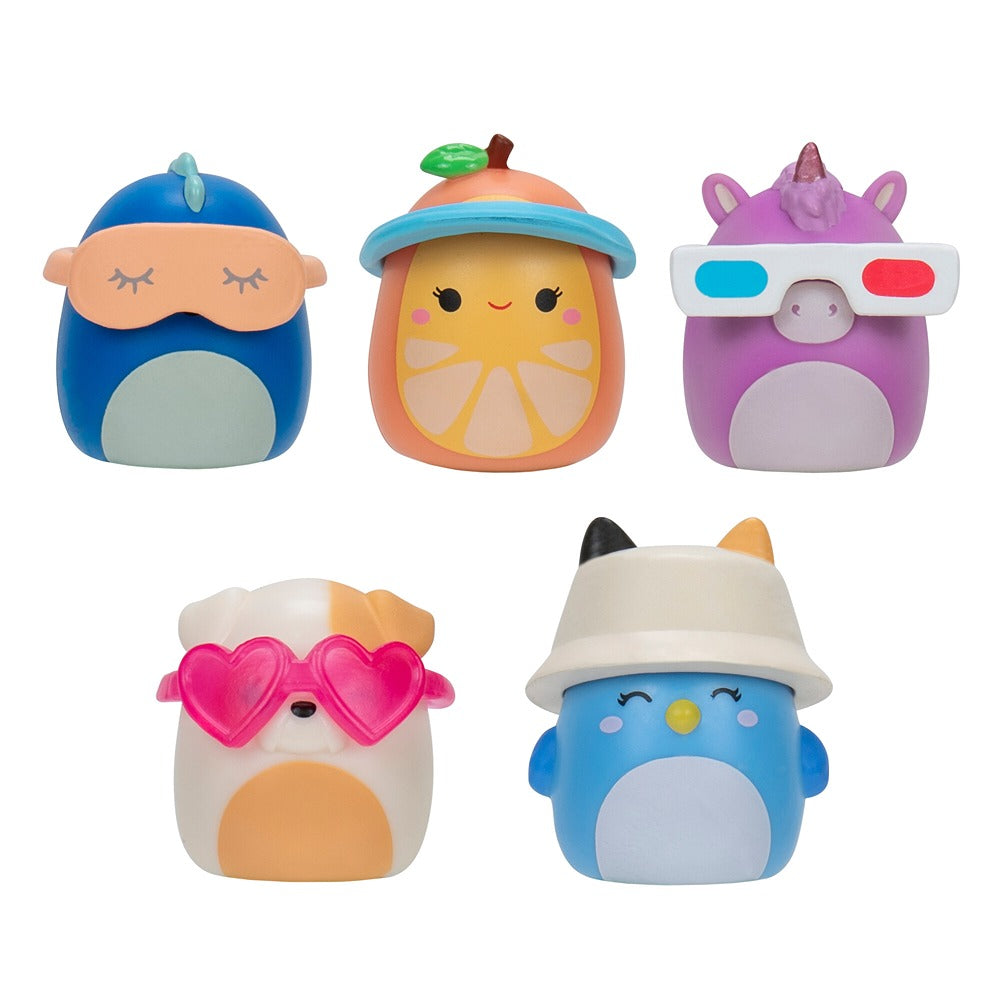 Squish-A-Longs By Original Squishmallows 25 Pack - Series 1 - (25) 1” Mini-Squish With 5 Accessories, Ring, And Collector’s Guide - Collect, Trade, & Play