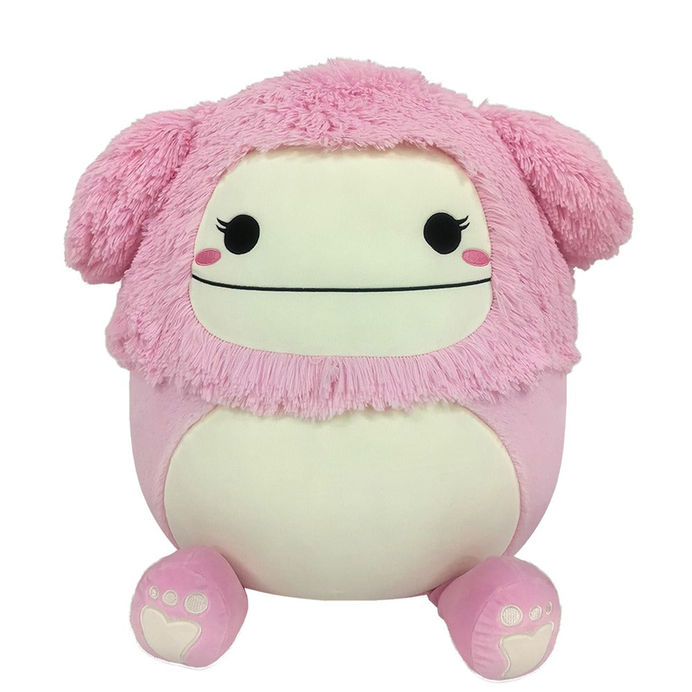 Original Squishmallows Fuzz-A-Mallows 20-Inch Brina The Pink Bigfoot