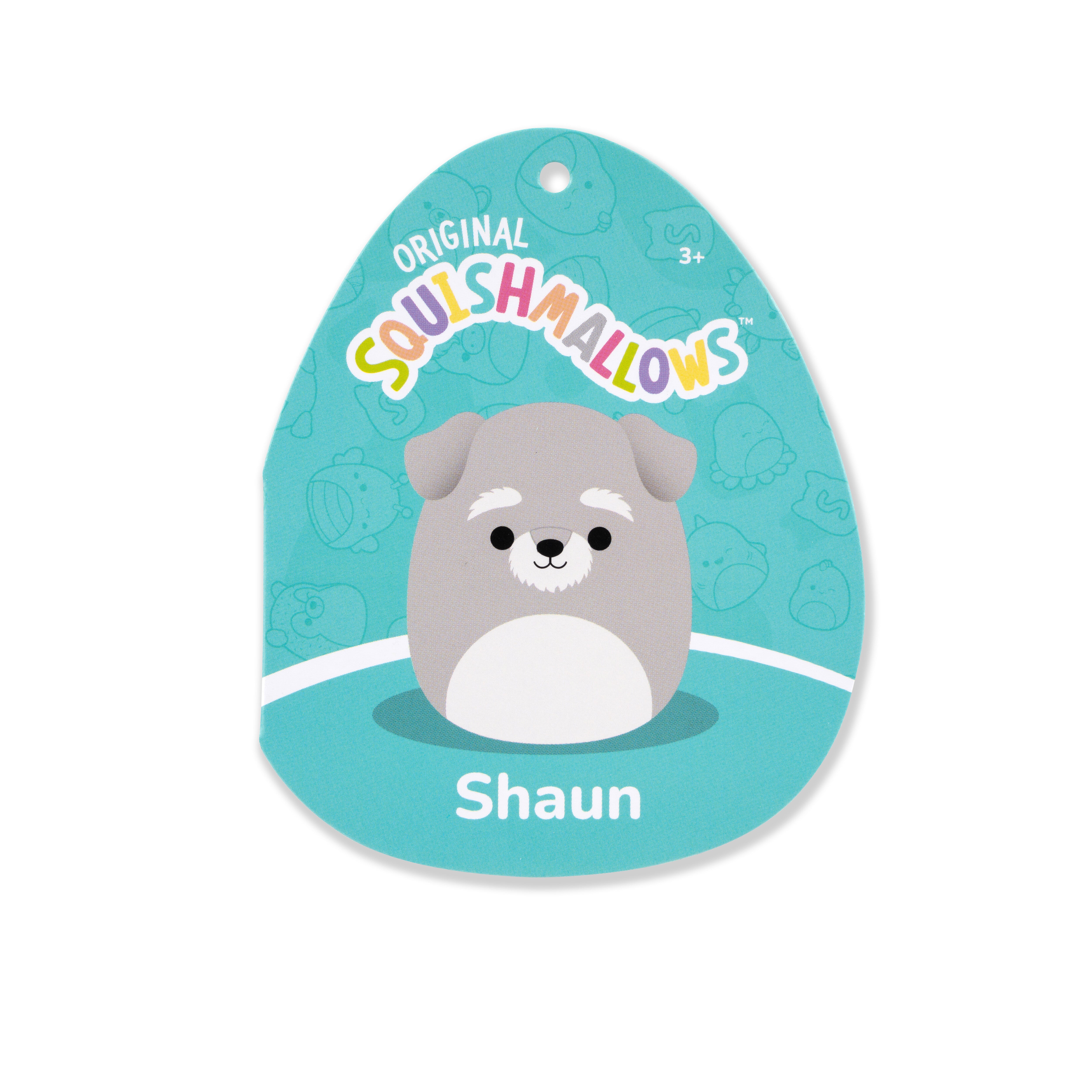 Original Squishmallows 16-Inch Shaun The Grey Schnauzer