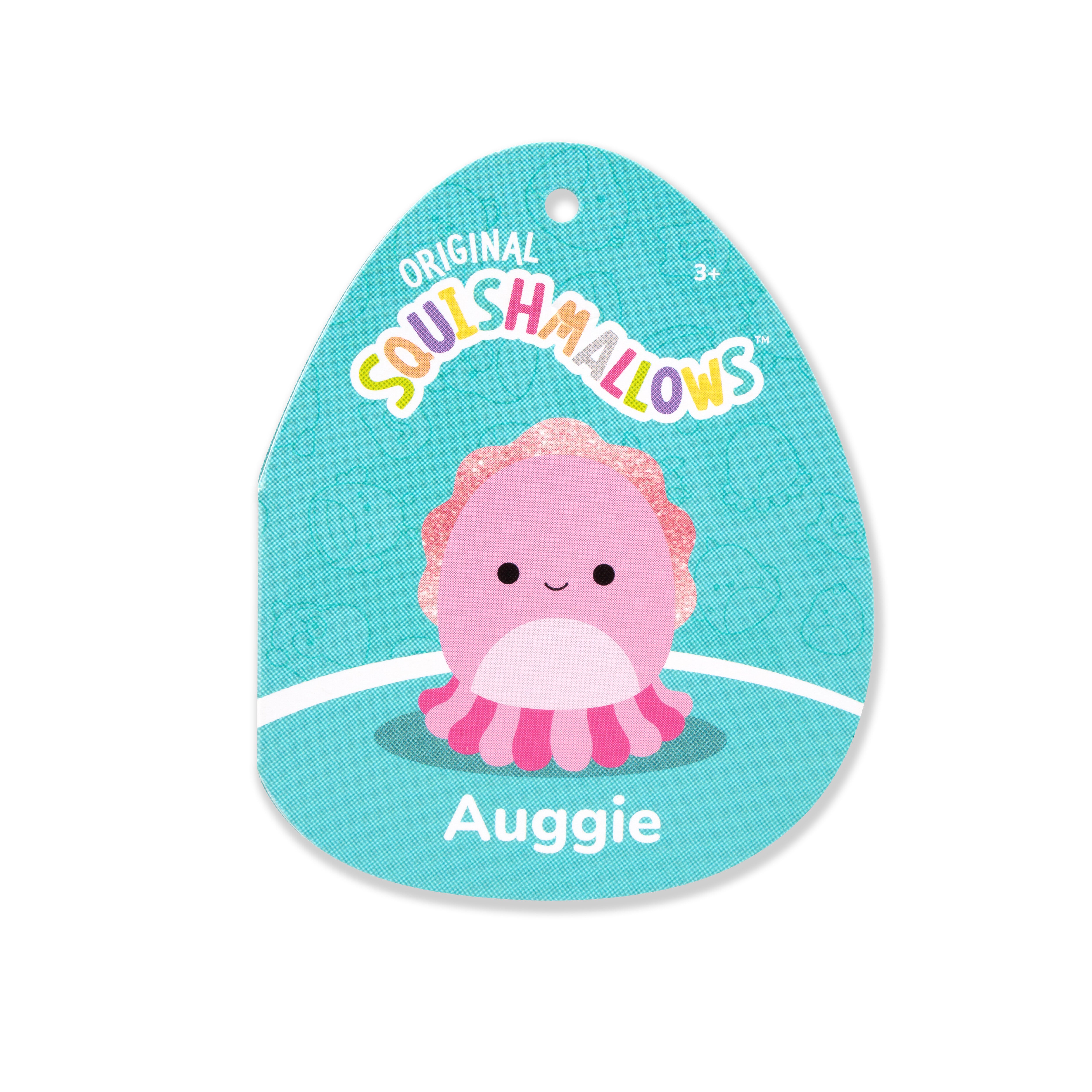 Original Squishmallows 16-Inch Auggie The Pink Cuttlefish