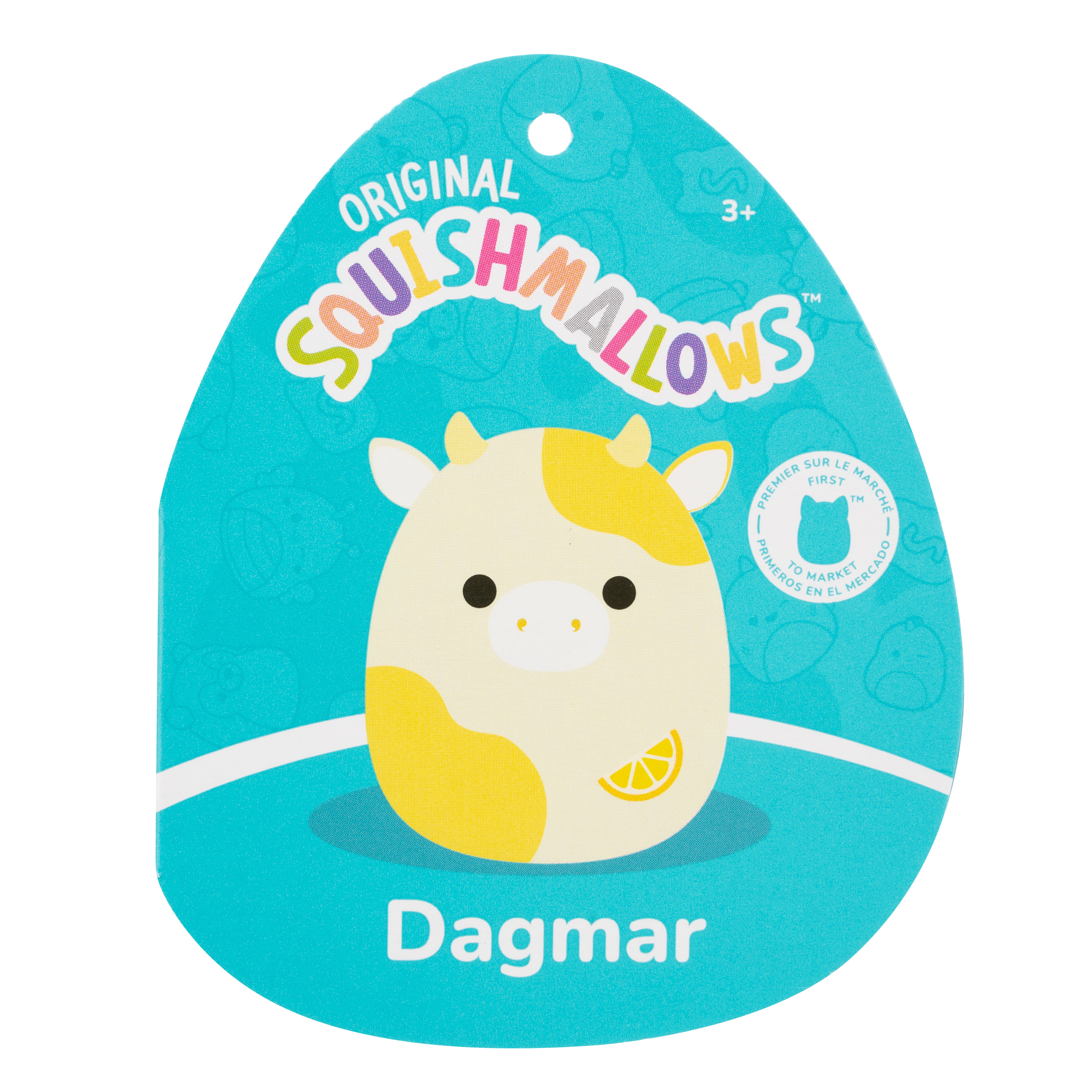 Squishmallows Original 12-Inch Dagmar The Lemon Cow