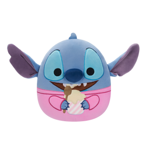 Squishmallows Original Disney 8-Inch Stitch Eating Ice Cream Plush - Little Ultrasoft Official Jazwares Plush